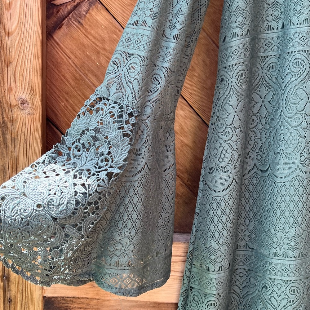 Sequin Heart boho lace dress